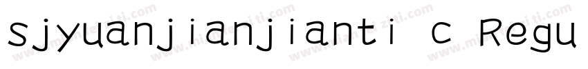 sjyuanjianjianti c Regula字体转换